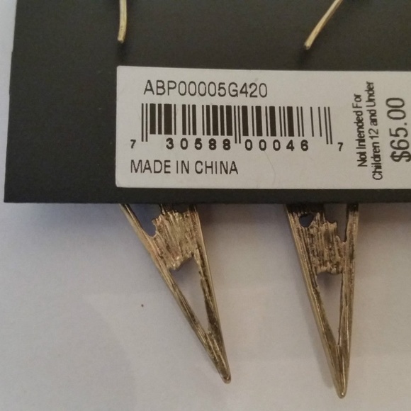 A.B.S. BY ALLEN SCHWARTZ Open Triangle Earrings - Picture 4 of 4